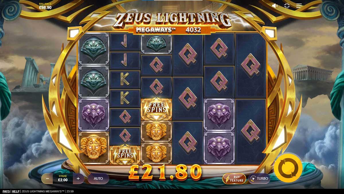 Zeus Lightning Megaways slot machine game